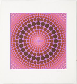 Victor Vasarely · VICTOR VASARELY, färgseriegrafi, signerad och numrerad 193/250.