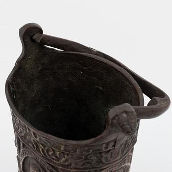 A Historismus period bronze bucket, 19th Century.