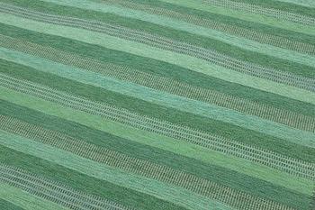 Marianne Richter, a carpet, ”Randig i Fasads färger”, flat weave, c 230 x 232 cm, signed AB MMF MR.
