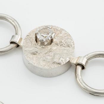Necklace and bracelet, Ceson, silver, Gothenburg 1969 and 1970.
