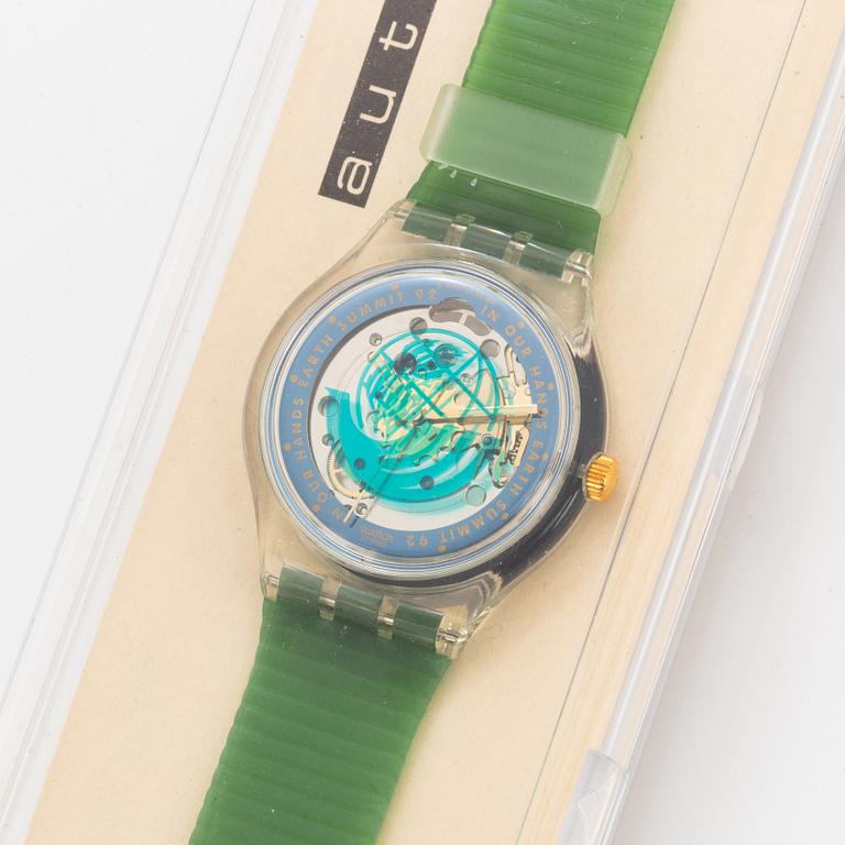 Swatch, Time to move, wristwatch, 34 mm.