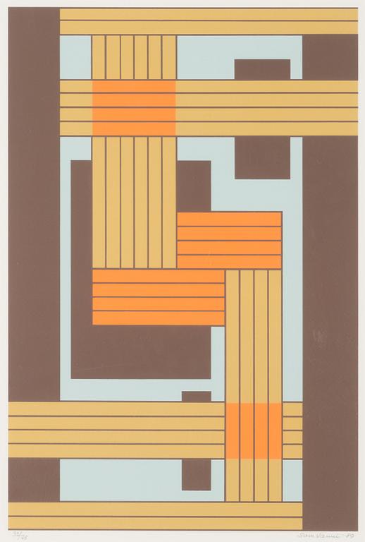 Sam Vanni, silkscreen, signed and dated -89, numbered 32/75.