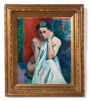 Henri Manguin, Portrait of the artist's wife Jeanne.