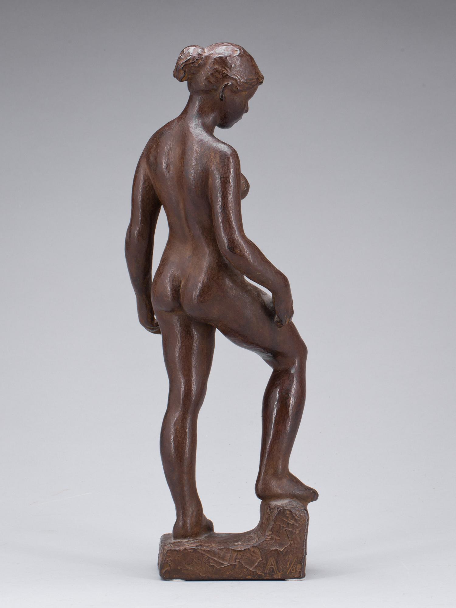 ANSGAR ALMQUIST, skulptur brons. Signerad och numrerad 1/8.