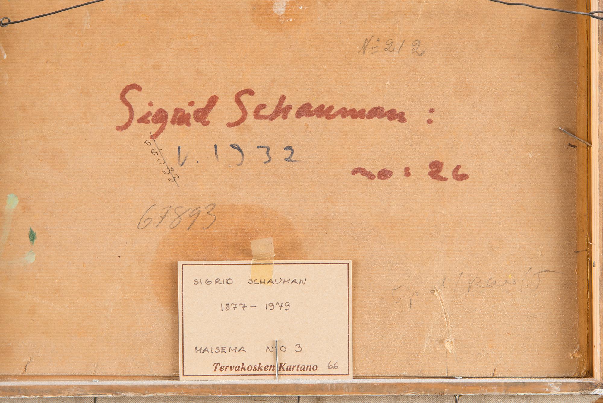 Sigrid Schauman, Park view.