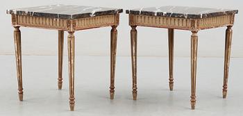 LAMPBORD, ett par, Louis XVI-stil, 1900-tal.