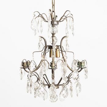 A Rococo.style chandelier, first half of the 20th century.