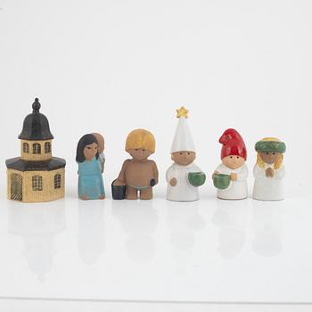 Lisa Larson, six stoneware figurines, Gustavsberg & Rörstrand, Sweden.