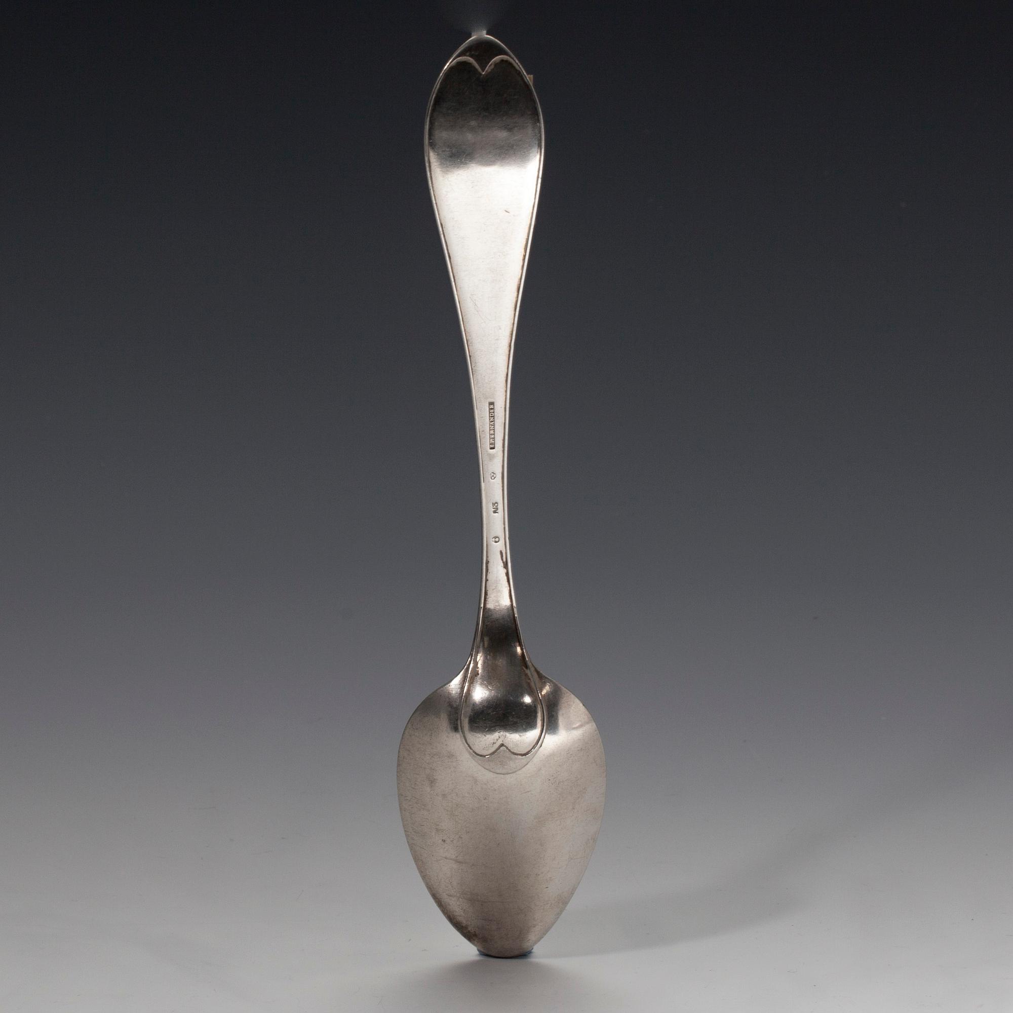 RAGUSKED, silver, I.P. Ernander Uppsala 1819, vikt 129 g.