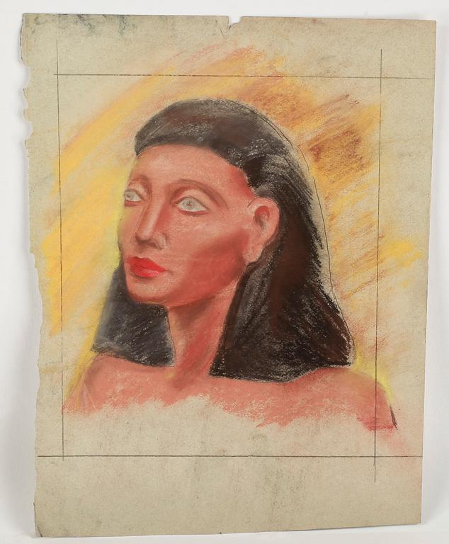 MAX GOLDSTEIN (MAGO), ca 50 st, dräktskisser, pastell, tusch och akvarellteckningar, bl a 1940-tal, delvis sign o dat.