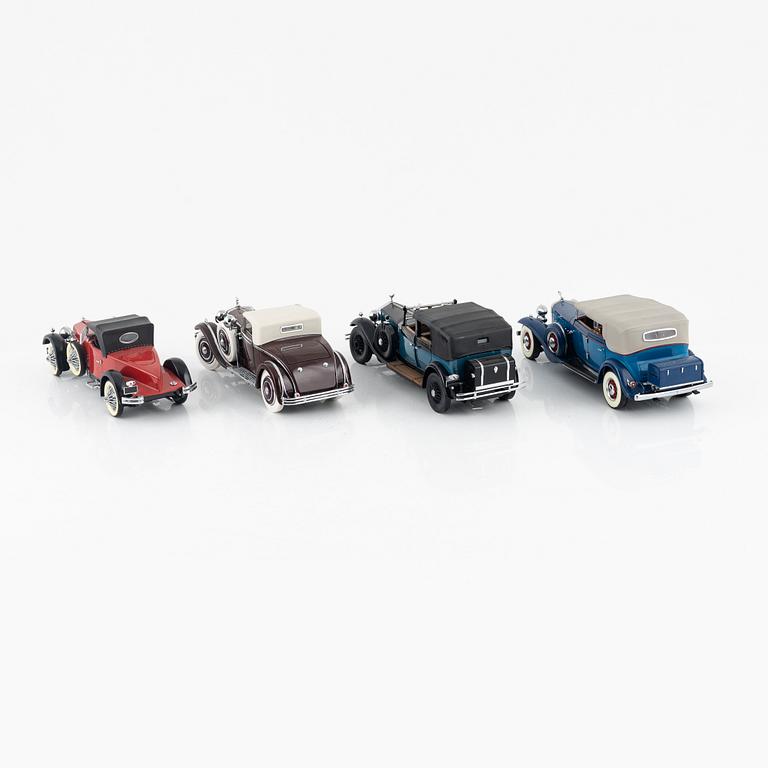Nine die cast model cars, Franklin Mint.