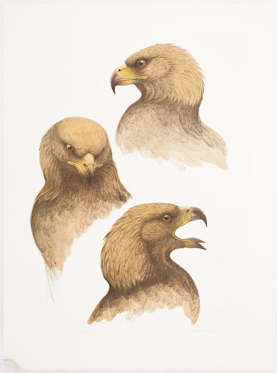 LENNART SAND, portfölj med sex färglitografier, sign 95/280 o dat -91.