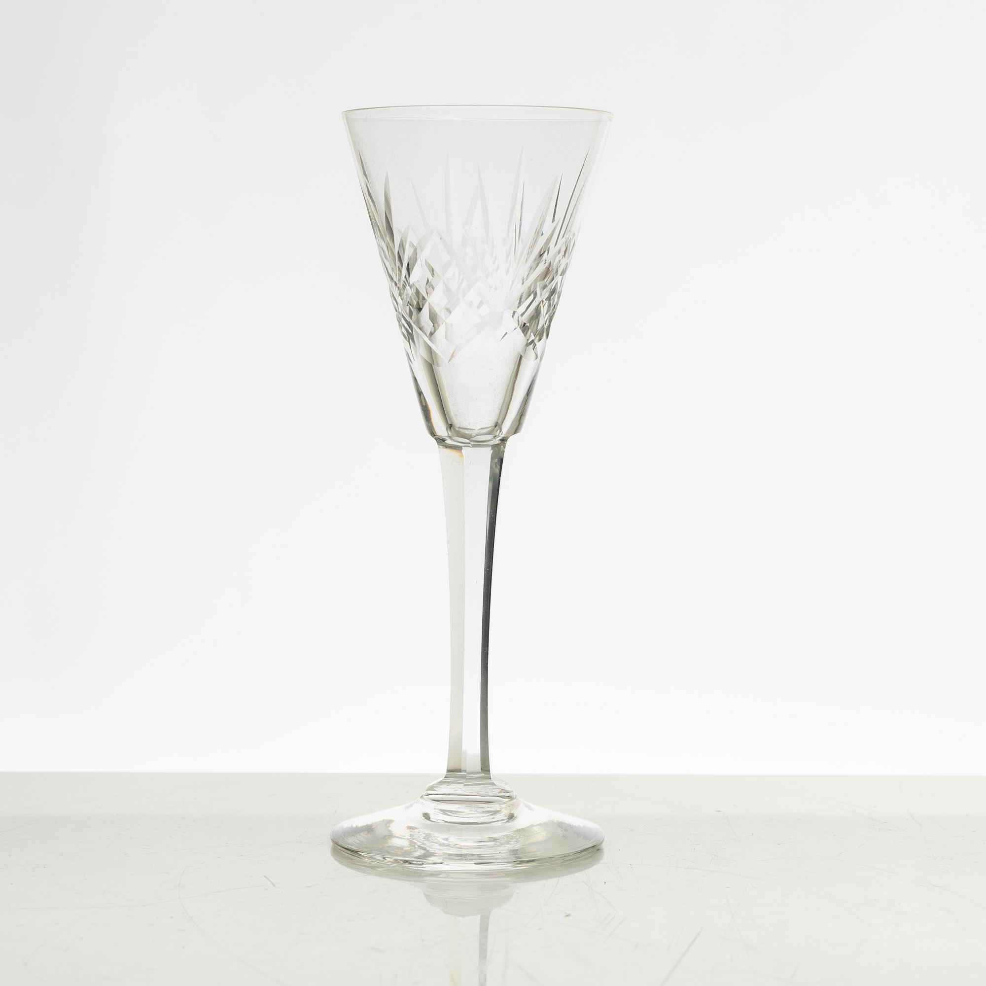 A 44-piece "Helga" glass service, Kosta, Sweden.