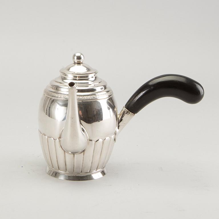 A Swedish 19th century sivler coffe pot mark of JM Corth Nyköping 1846.