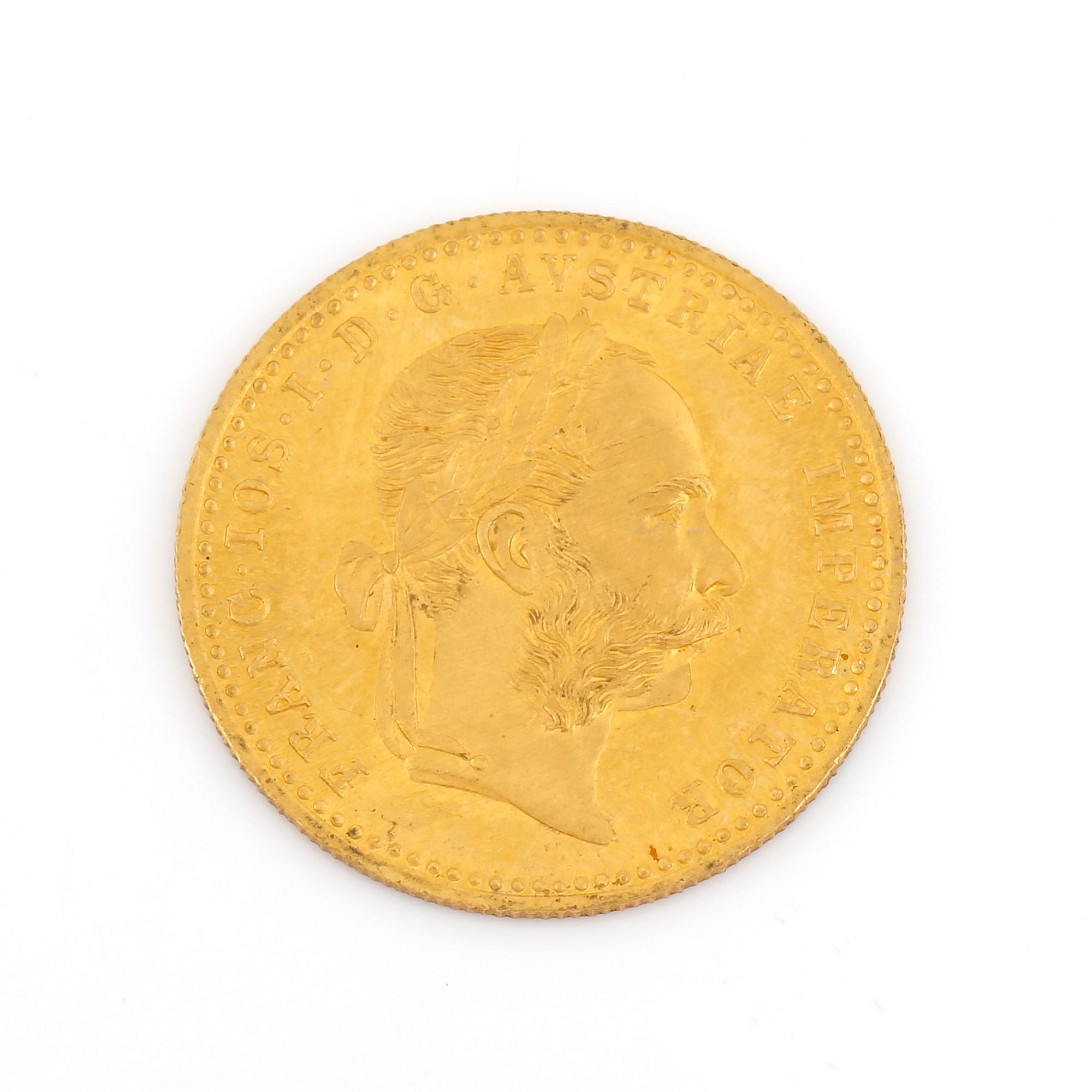 GULDMYNT, Franz Joseph, Österrike-Ungern, 1915. Vikt 3 gram.