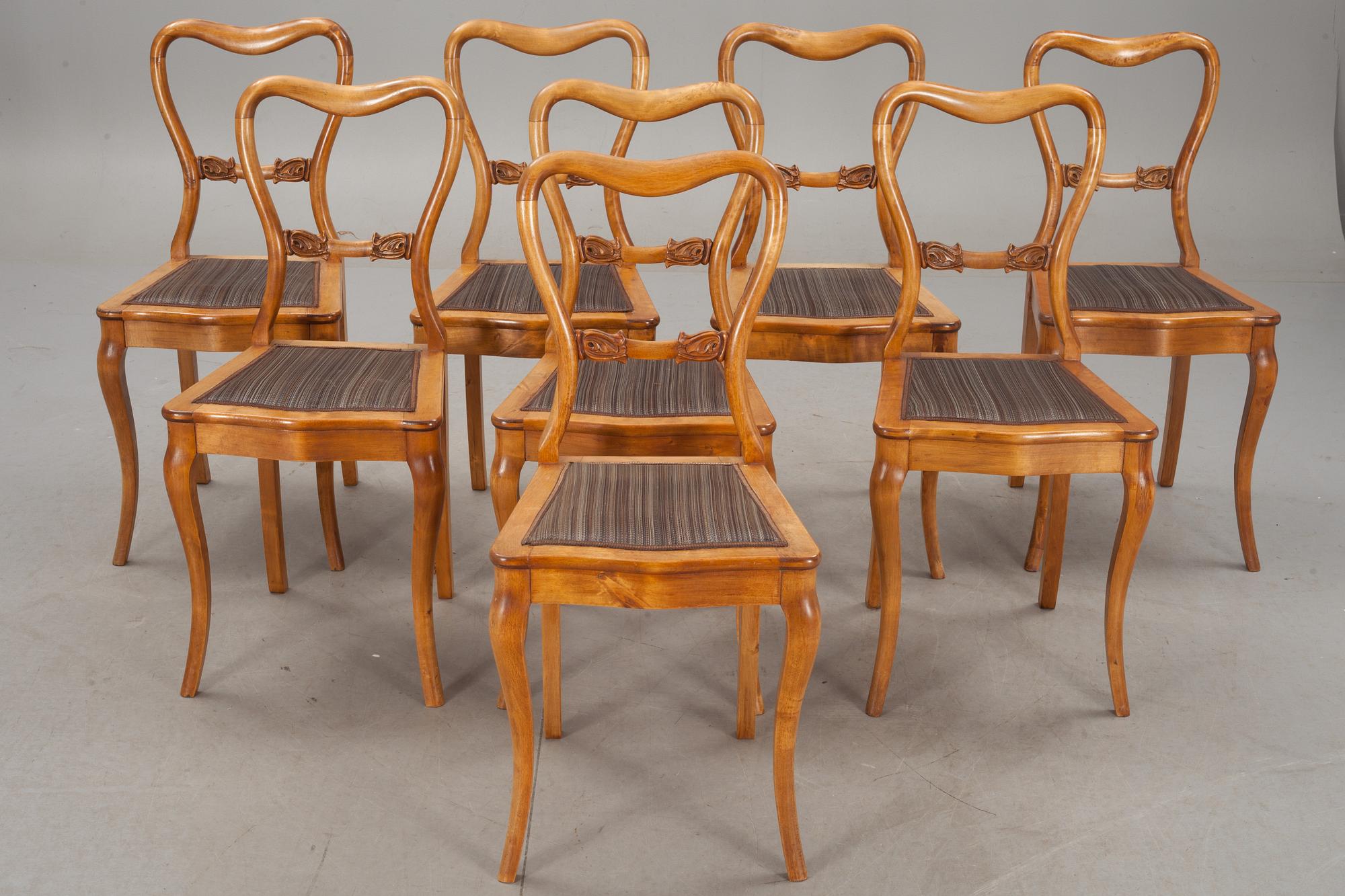 STOLAR, 8 st, nyrokoko, omkring 1900.