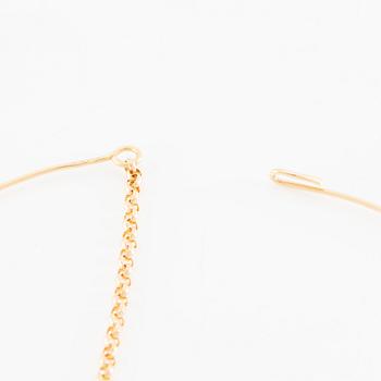 Collier med hängen i form av fiskar, 14K guld.