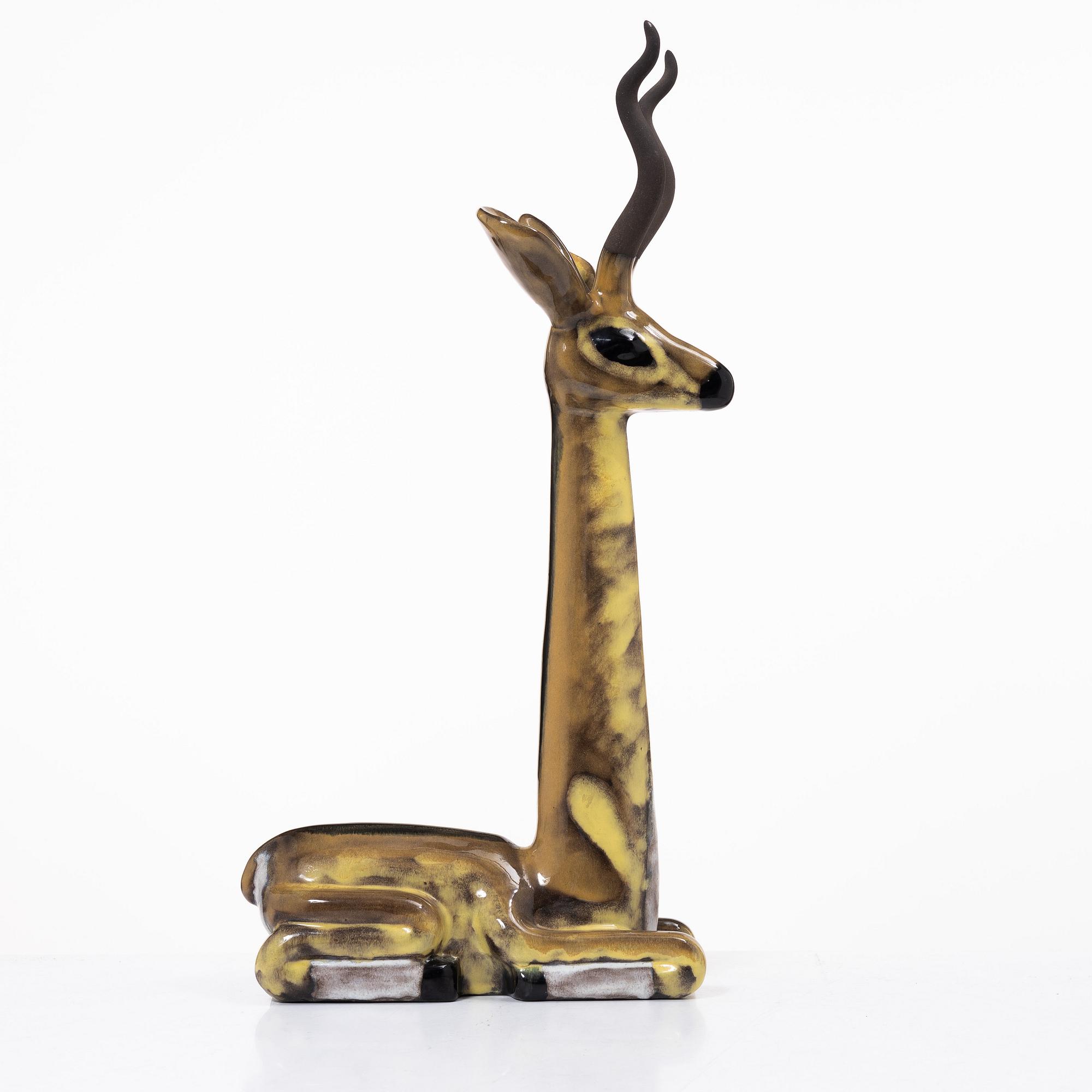 Vicke Lindstrand, sculpture, Upsala-Ekeby, 1948-60.