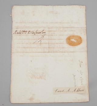 BREV, 2 st, ett undertecknat Guidobaldo, det andra undertecknat "Il Duca d'Urb", Pesaro, Italien 1500-tal.