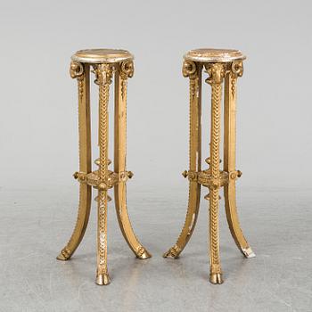 A pair of Empire style girlandoles, 20th Century.