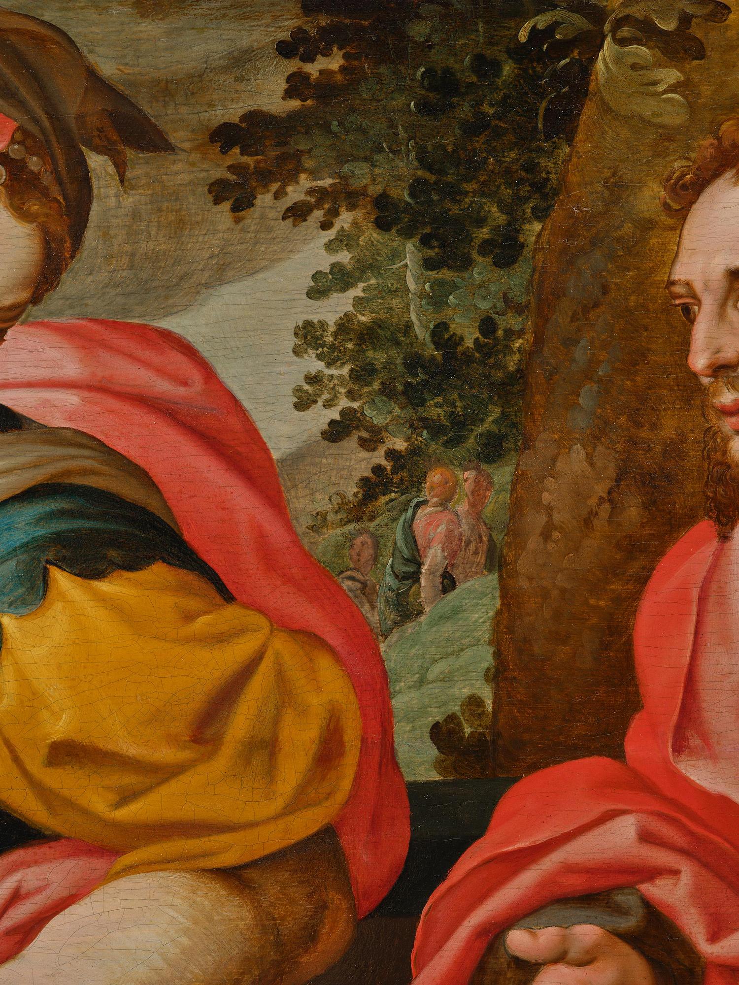 Frans Floris dä, hans krets, Jesus träffar den samariska kvinnan vid brunnen.