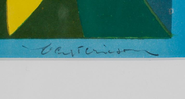 BENGT ERICSON, färglitografi, signerad, EA.