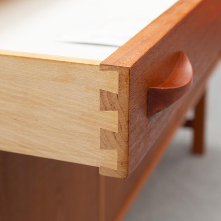 A second half of the 20th century teak veneered sideboard from Ulferts, Tibro.