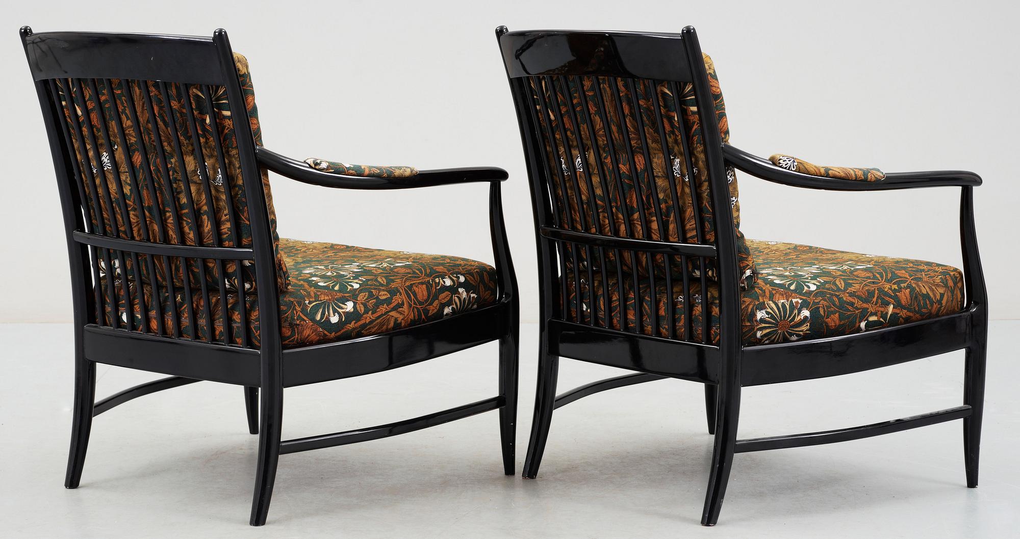 KARMSTOLAR, ett par, OPE möbler, Sverige, 1900-talets mitt.