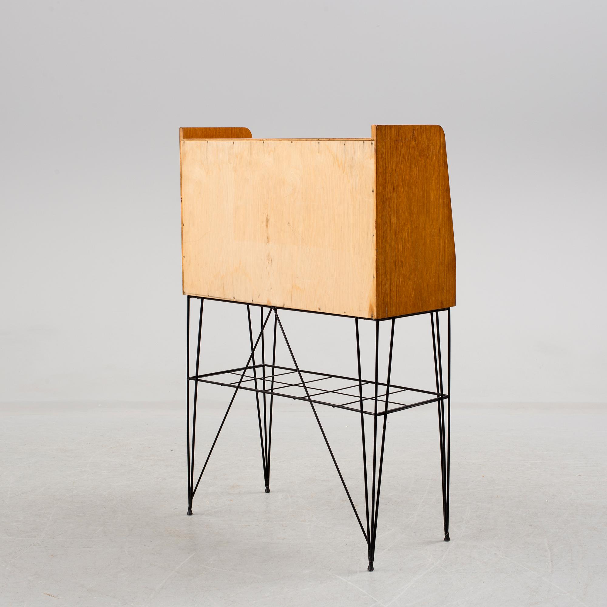 A Swedish 20th century secretaire  "Bang" veneered with teak designed for IKEA.