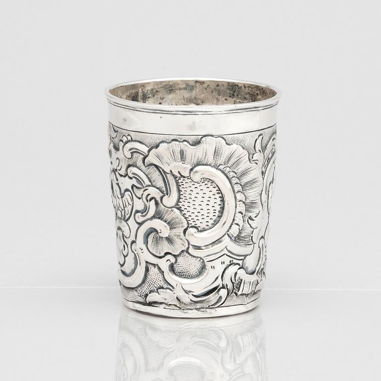 A Russian silver beaker, mark of Feodor Petrov, Moscow 1766.