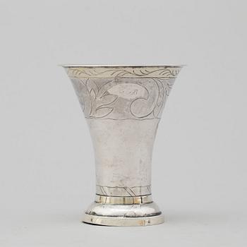 A SWEDISH SILVER BEAKER, Eric Björkman, Eskilstuna 1832.