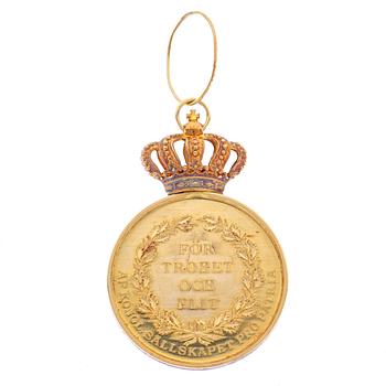 Medal "For Loyalty and Diligence" Gustaf V 1944 gold.