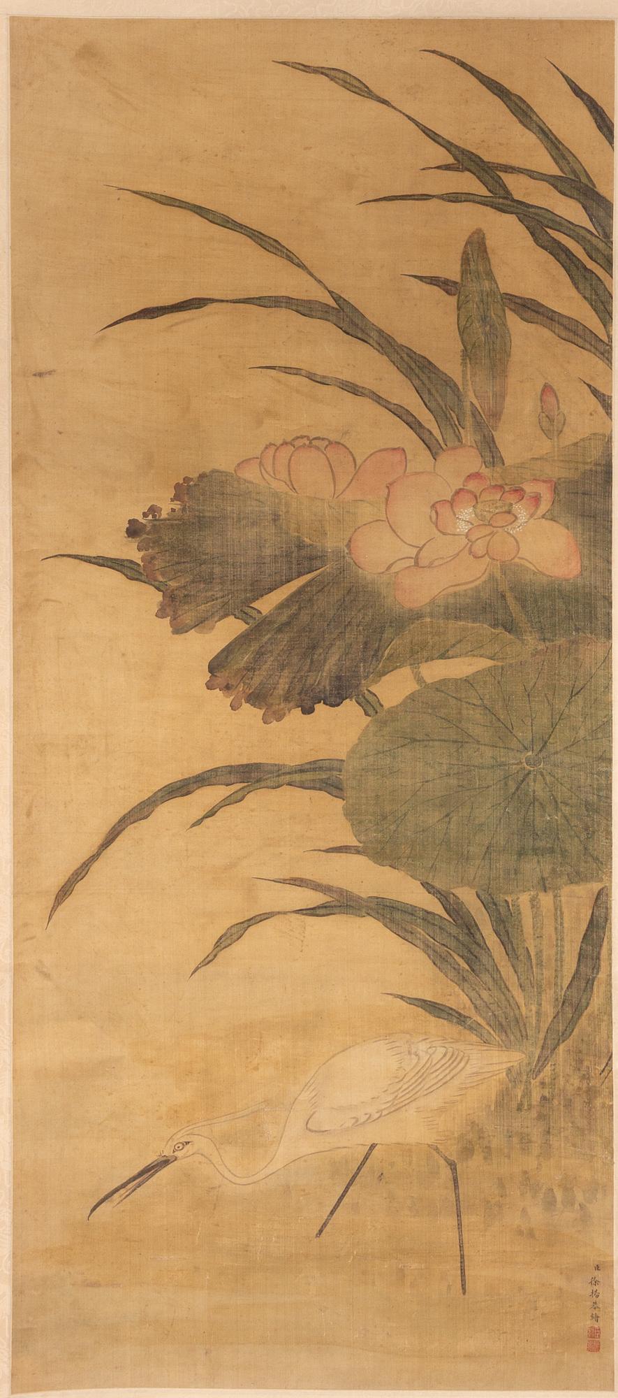 Rullmålning, okänd konstnär efter äldre mästare, Kina,