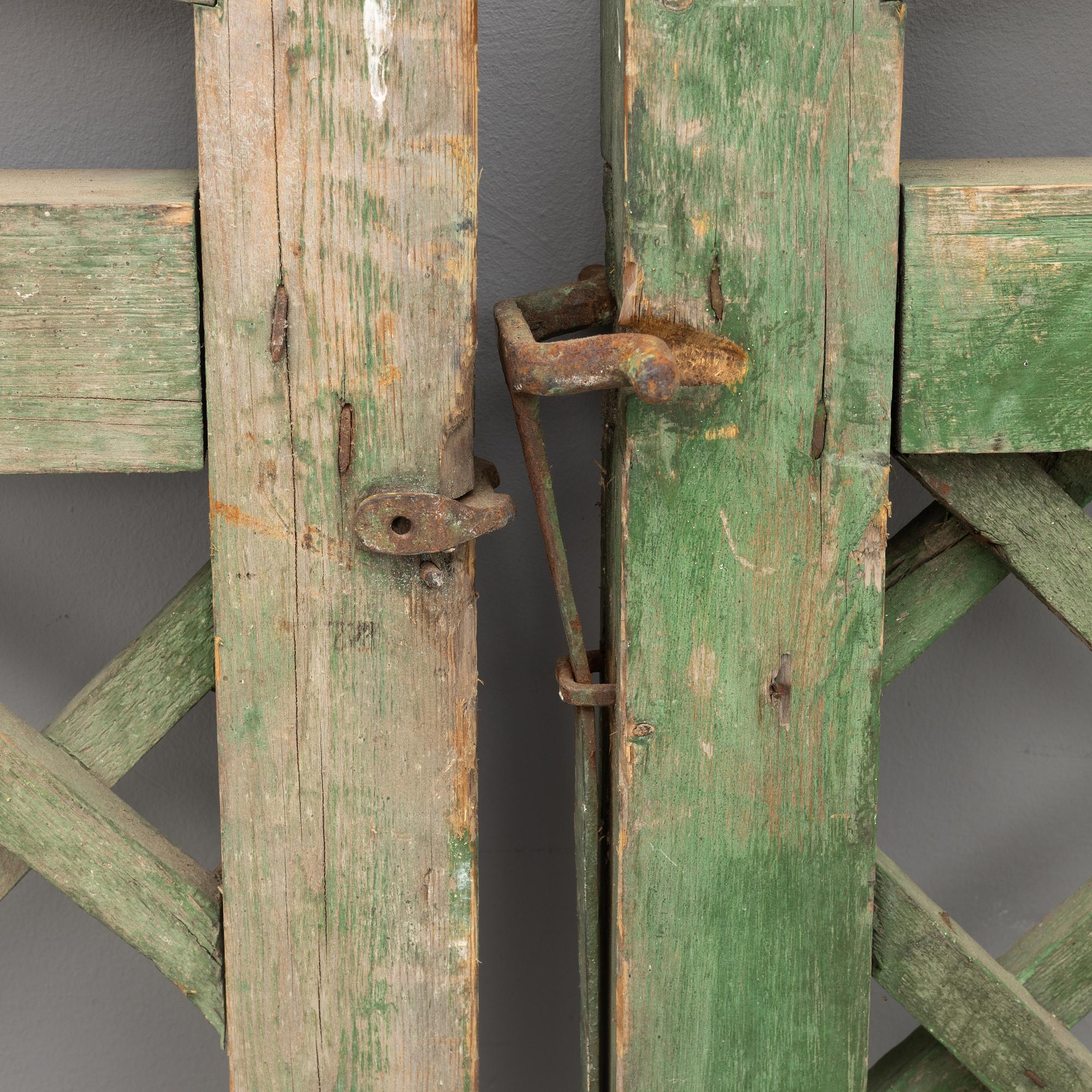 A pair of gates, from around the year 1900.
