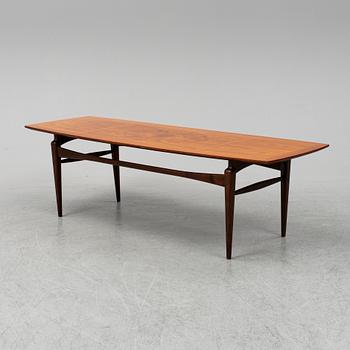 A 1950s teak coffee table by Eric Johansson, Abrahamssons Möbelfabrik AB (ABRA), Sweden.