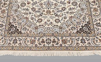 A carpet, Nain part silk so called 6 LAA, signed, ca 240 x 137 cm.