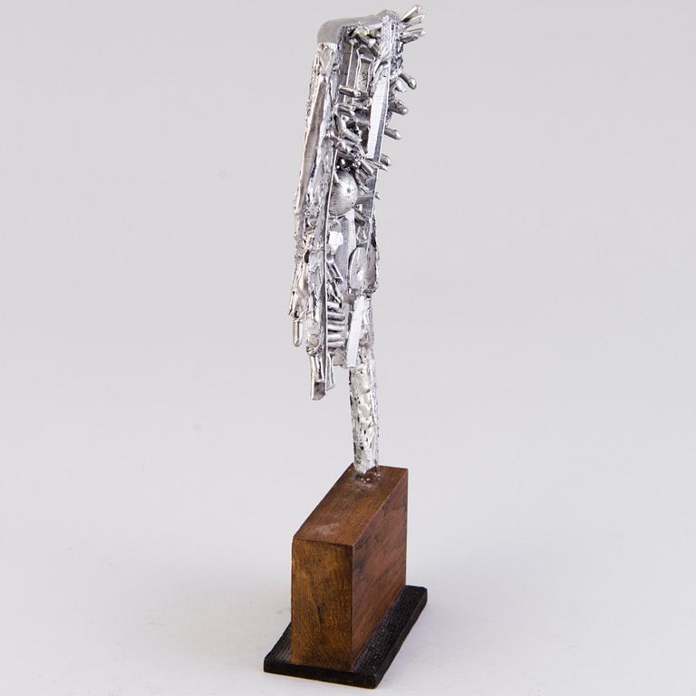 ÅKE LAGERBORG, SKULPTUR, metallegering, signerad och daterad 1980.