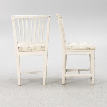 Stolar, 6 st, 1800-tal, Sengustavianska provinsarbeten.