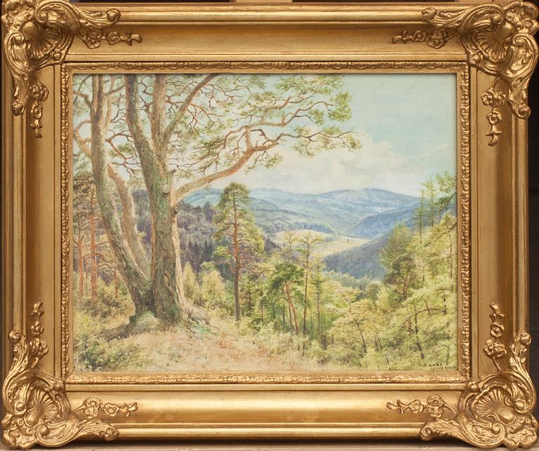 KARL LINDEGREN, akvarell på papper, signerad.