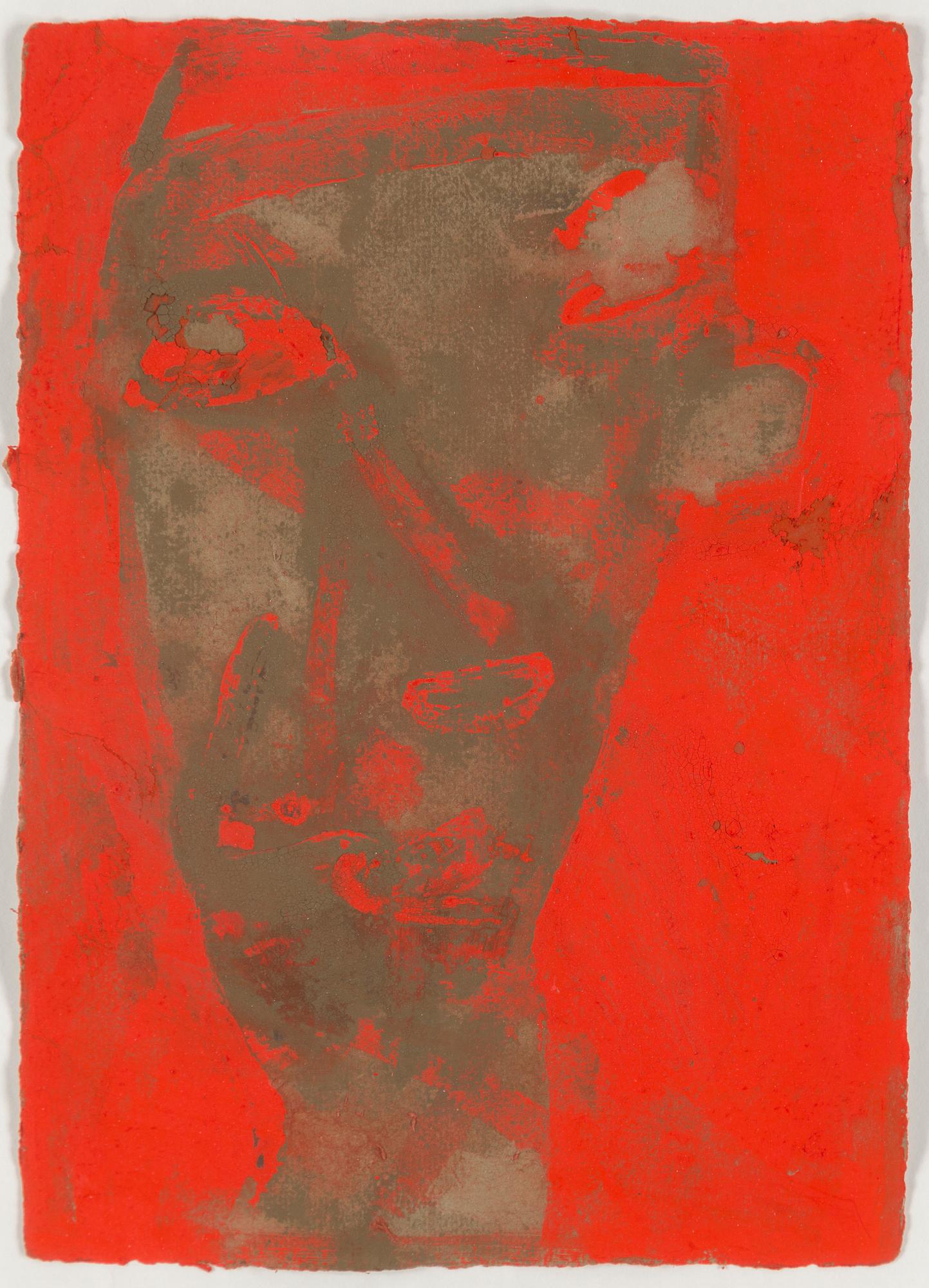 JAMES BROWN, mixed media on paper, signed James Brown and dated 1986.