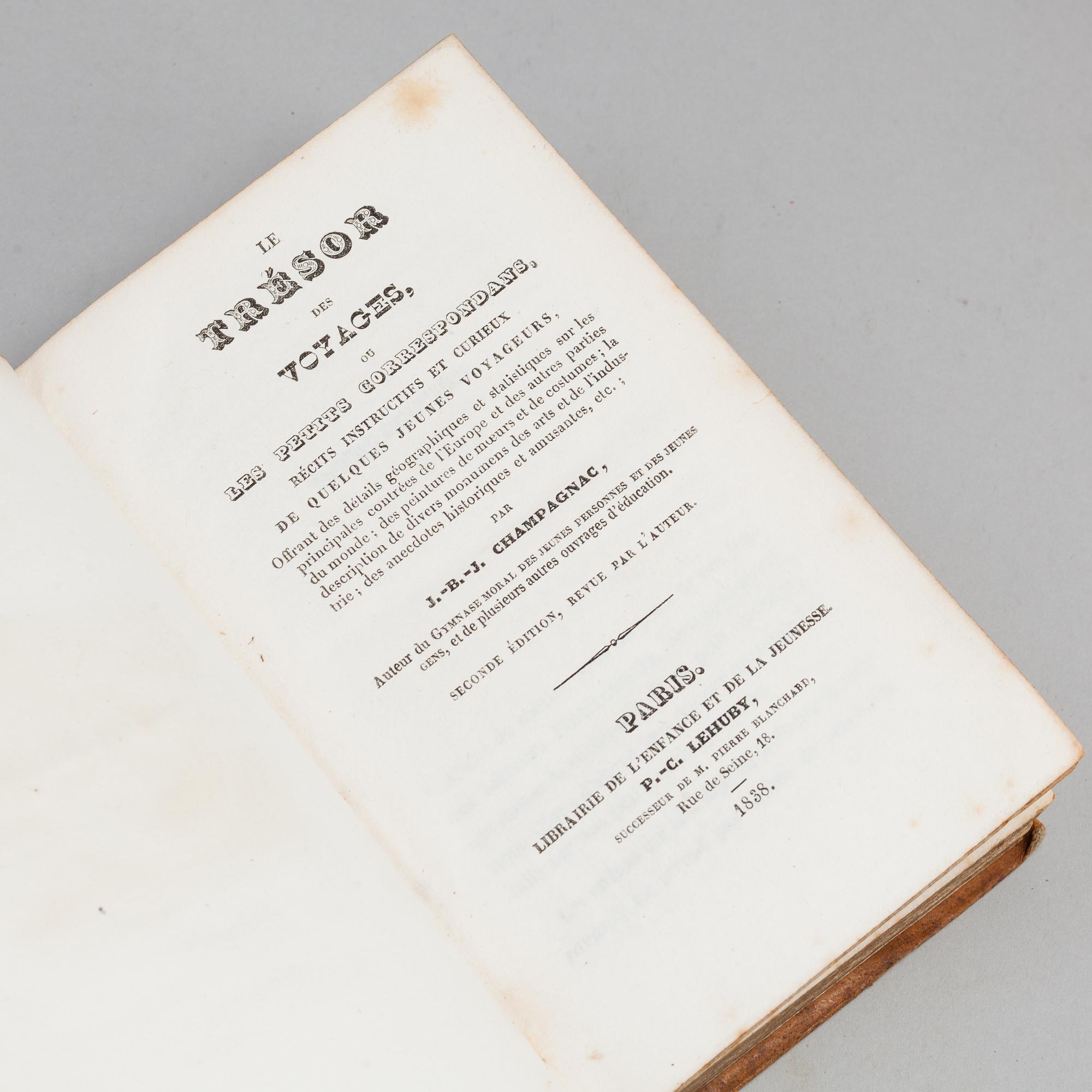 BOKBAND, 6 helskinn samt 3 halvfranska, 17-1800-tal.