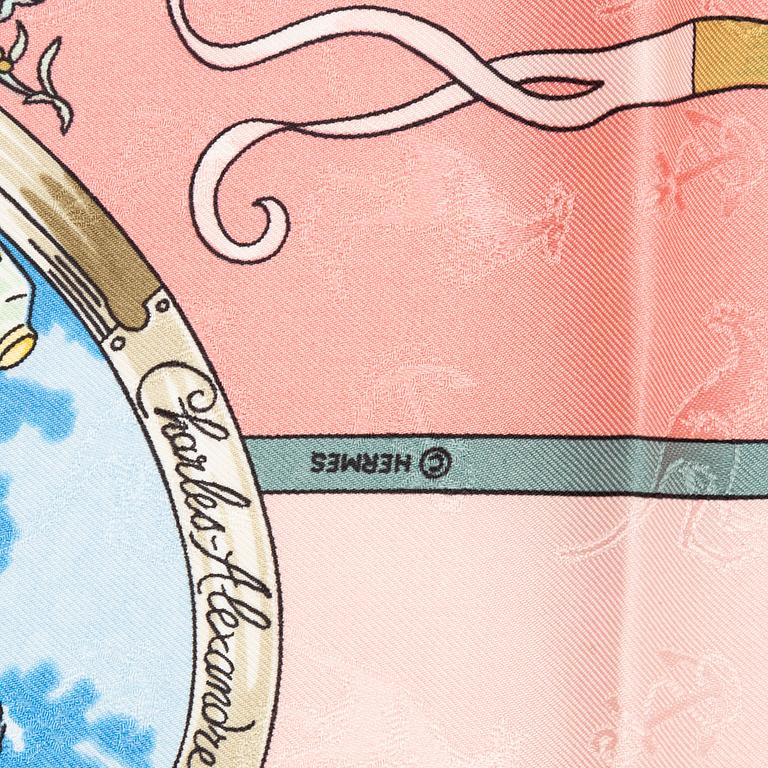Hermès, scarf, "Le Geographe".
