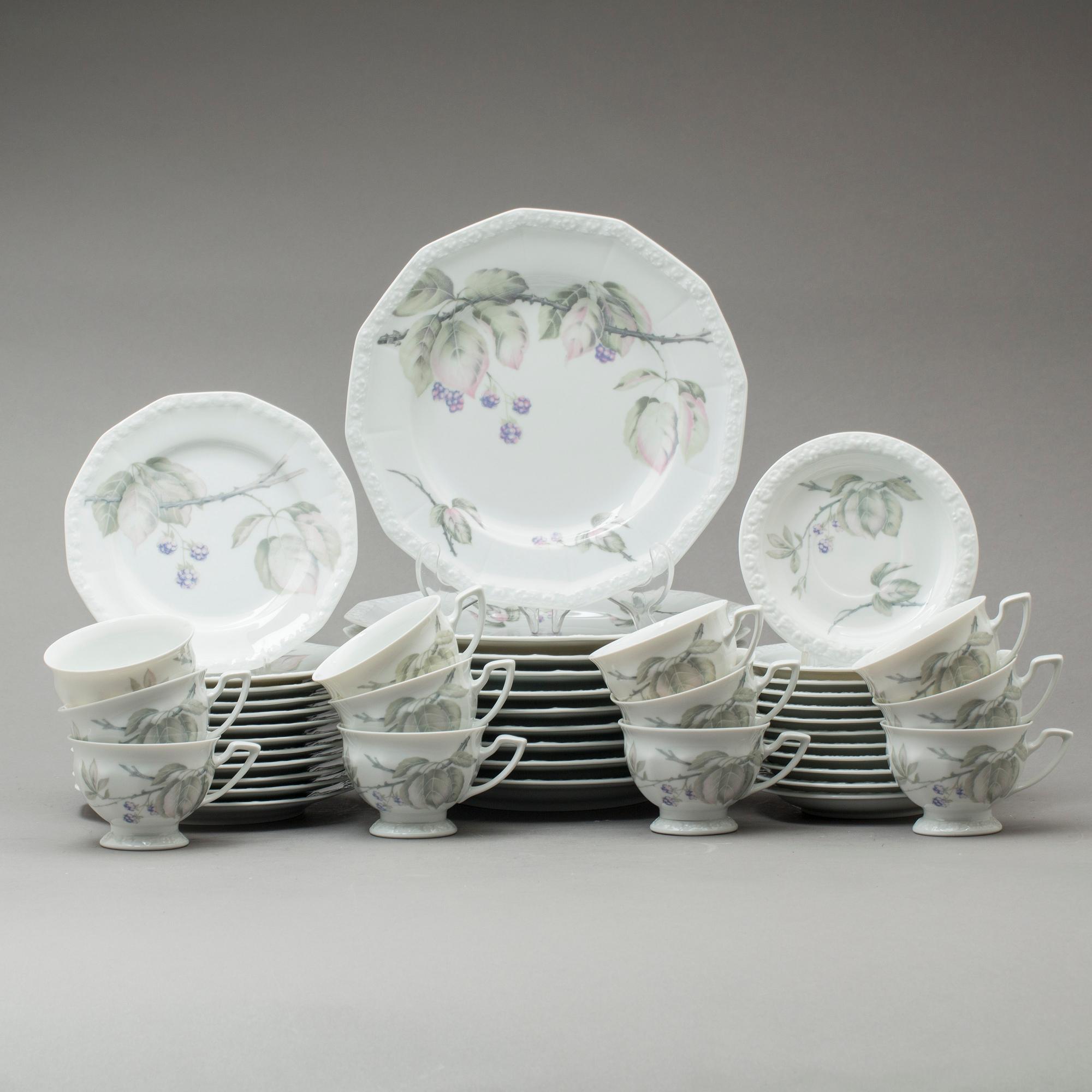 SERVIS, 34 delar, "Maria Björnbär", Rosenthal, porslin, 1900-talets andra hälft.