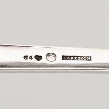 Soppslev samt ragusked, silver, Norrköping 1800-talets första hälft.