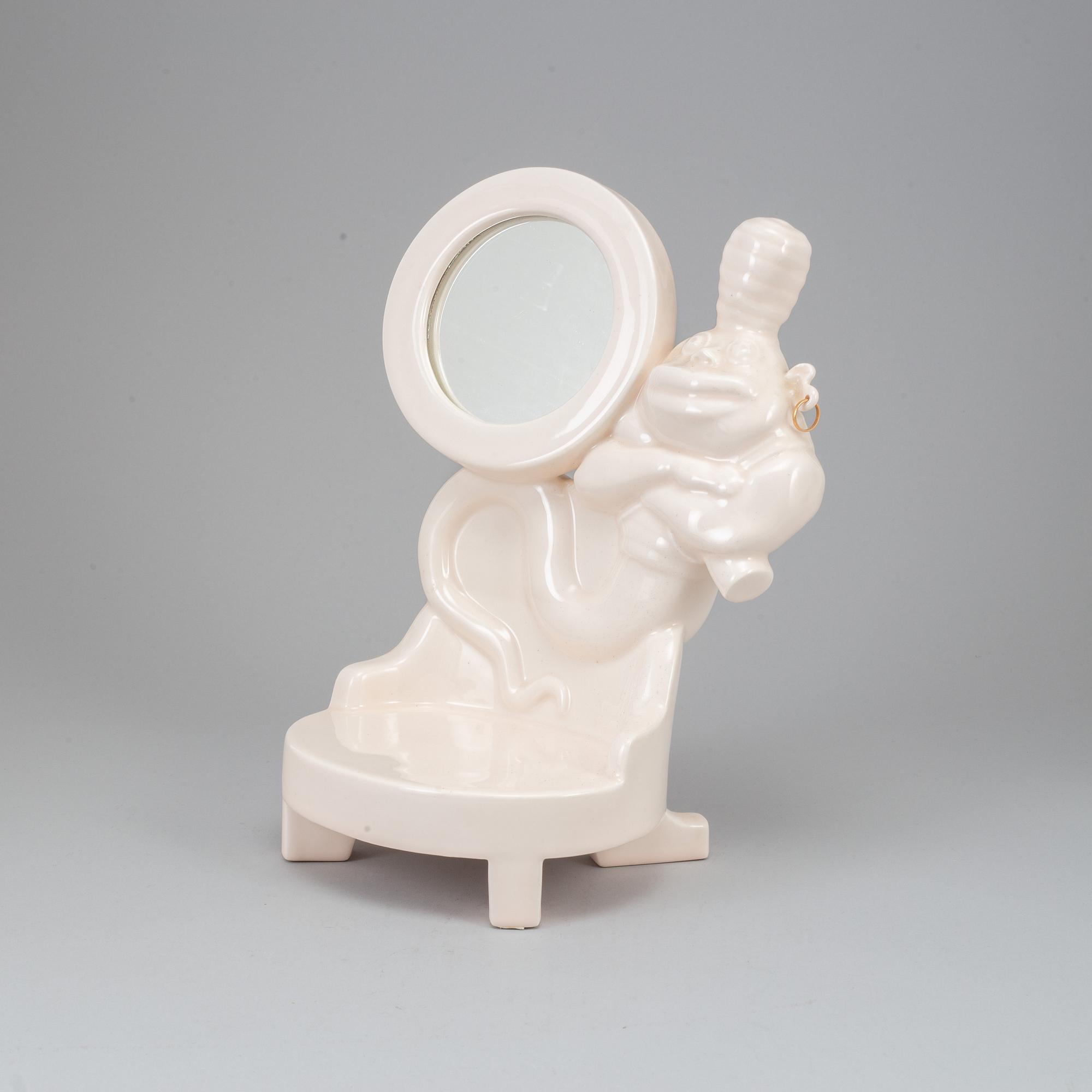 MATS THESELIUS, a porcelain mirror, signed and numbered 50/50, 1991.