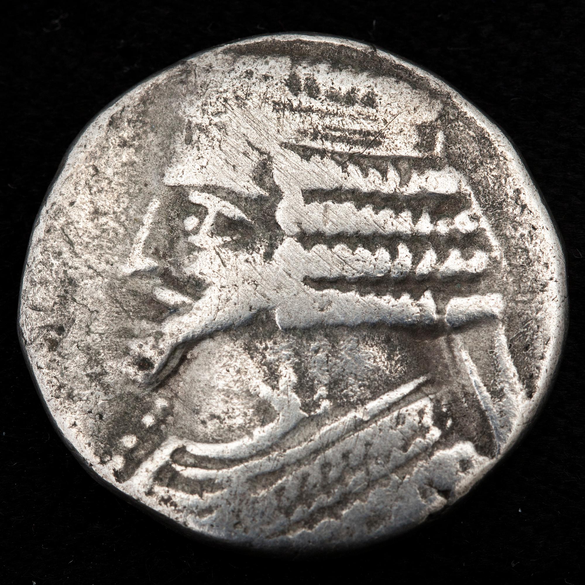 MYNT, silver, Parthia Artabanos II(75-62 f.Kr) ca 14 g.
