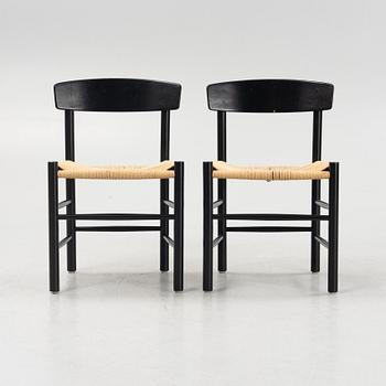 Børge Mogensen, six "J39" chairs, Denmark.
