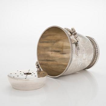 A german silver ice bucket,