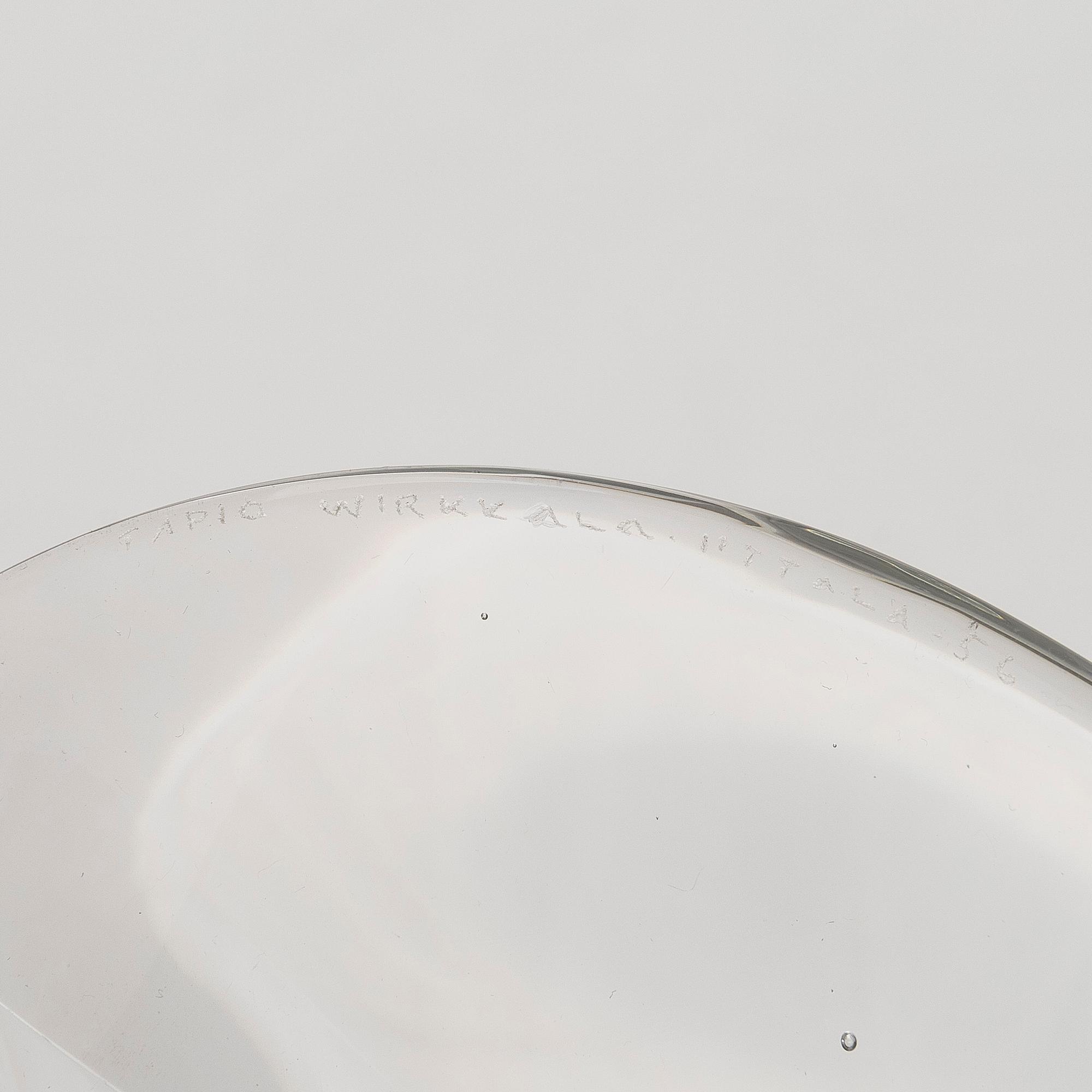 Tapio Wirkkala, skål, "3371", signerad Tapio Wirkkala, Iittala -56.