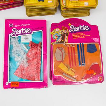 A lot of fashion 63 sets for Barbie, Ken and Skipper, Mattel, 1970/80s.